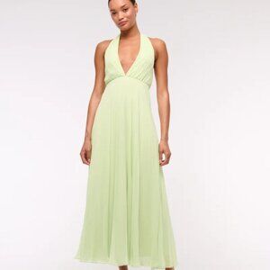 Giselle Halter Maxi Dress Abercrombie & Fitch